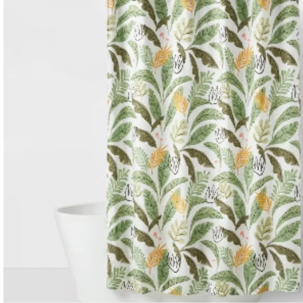 PILLOWFORT NWT botanical kids shower curtain -multi -72”
